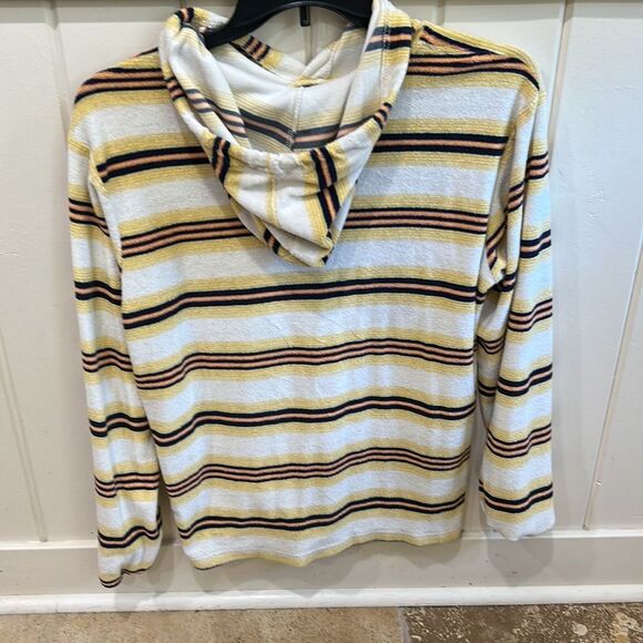 Billabong Terrycloth Striped Pullover Hoodie Great Condition Size M - Picture 5 of 8